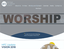 Tablet Screenshot of heritagefc.net